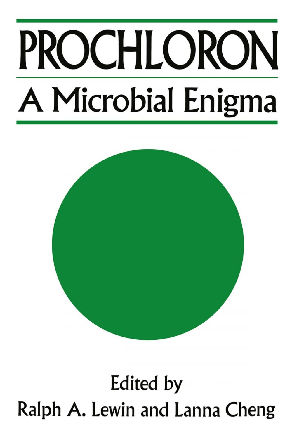 Big bigCover of Prochloron: A Microbial Enigma