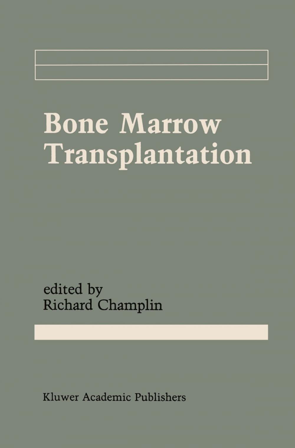 Big bigCover of Bone Marrow Transplantation