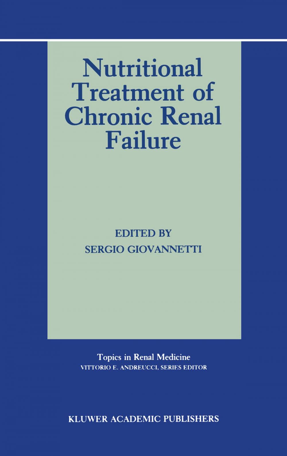 Big bigCover of Nutritional Treatment of Chronic Renal Failure