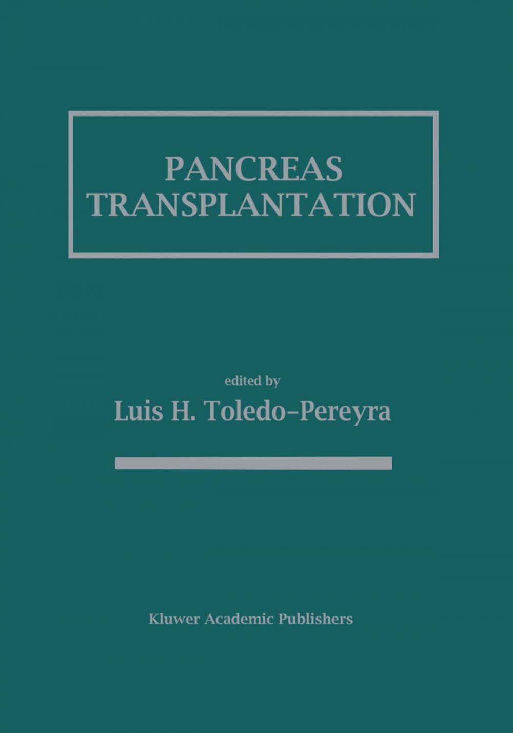 Big bigCover of Pancreas Transplantation