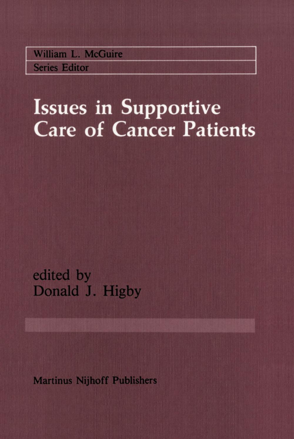 Big bigCover of Issues in Supportive Care of Cancer Patients