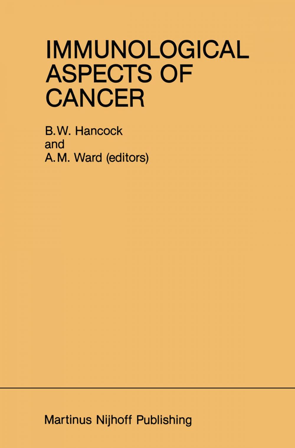 Big bigCover of Immunological Aspects of Cancer
