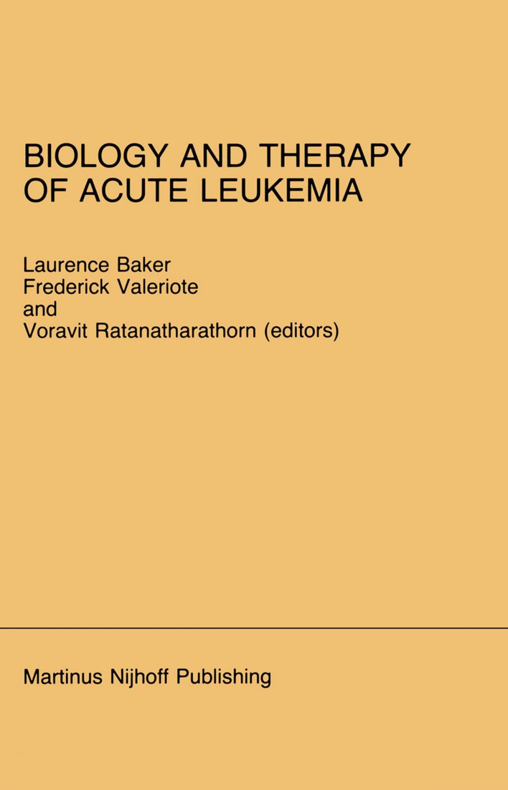 Big bigCover of Biology and Therapy of Acute Leukemia