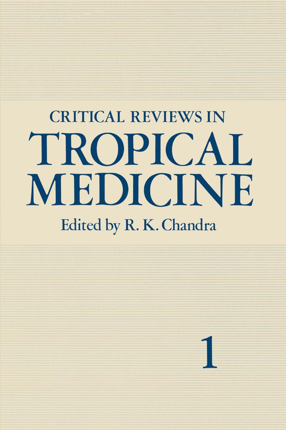 Big bigCover of Critical Reviews in Tropical Medicine