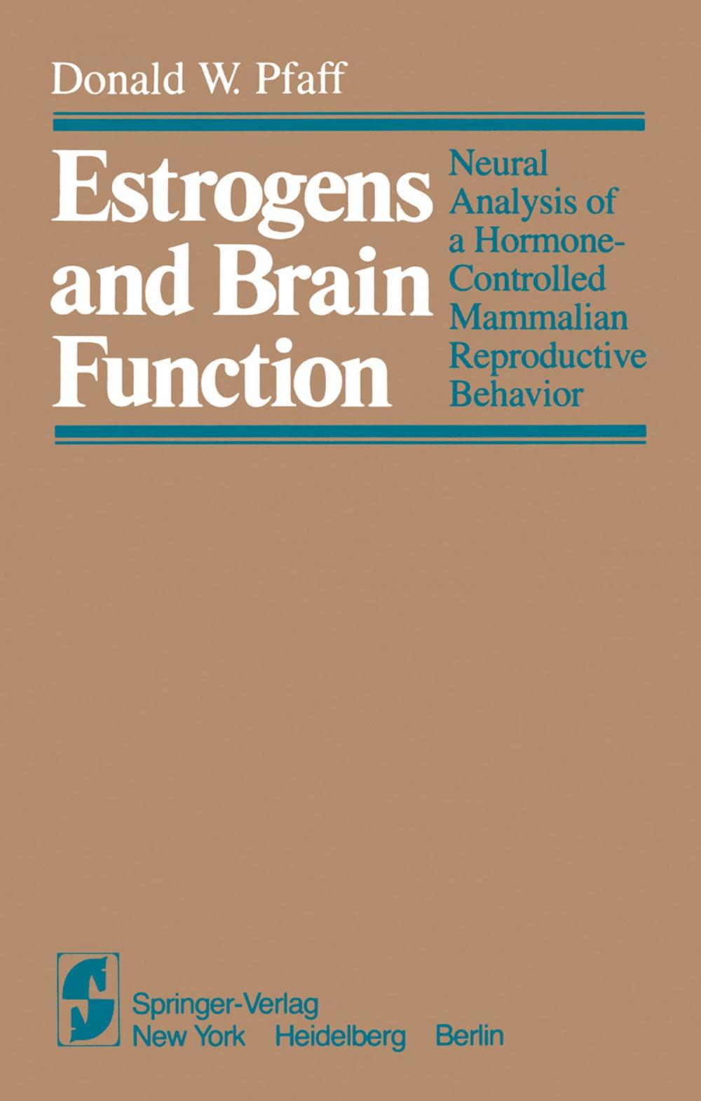 Big bigCover of Estrogens and Brain Function