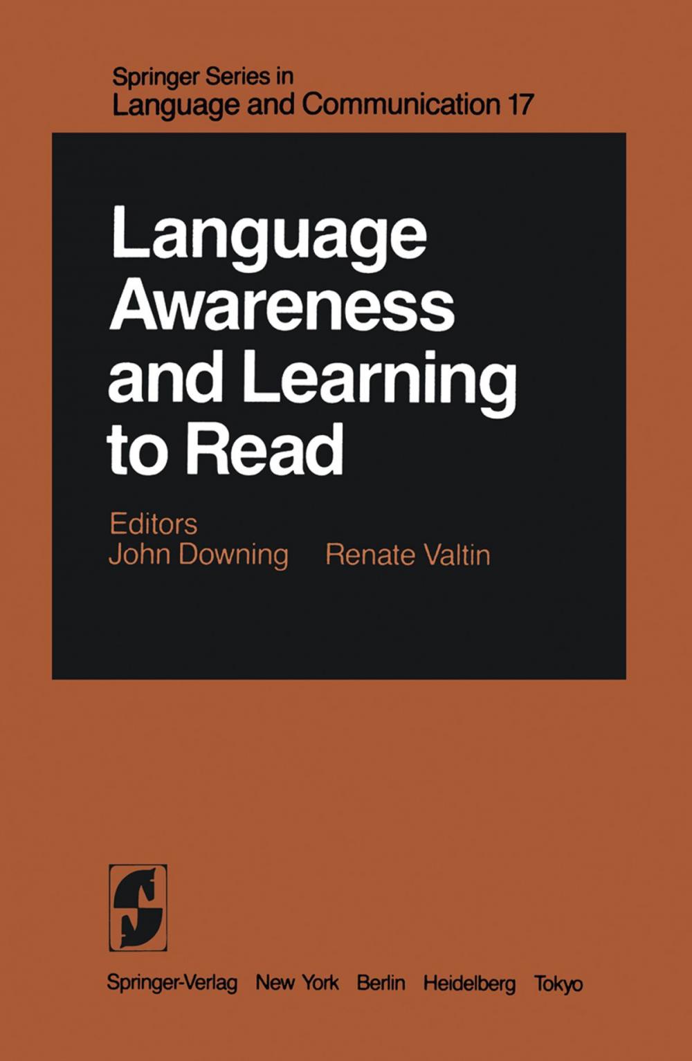 Big bigCover of Language Awareness and Learning to Read