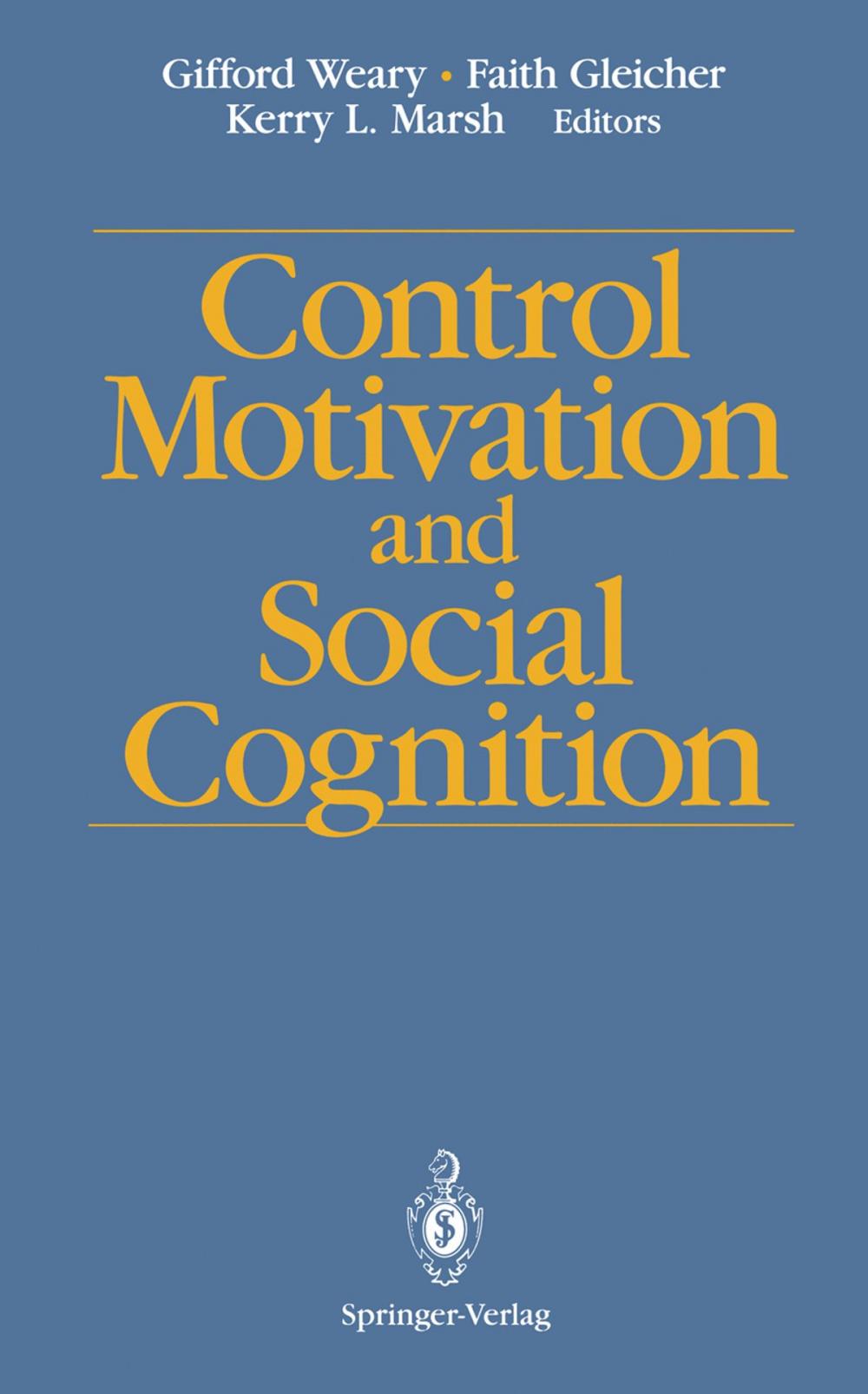 Big bigCover of Control Motivation and Social Cognition