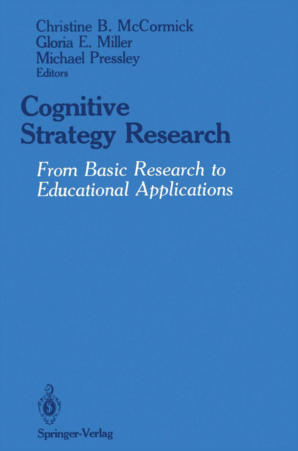 Big bigCover of Cognitive Strategy Research