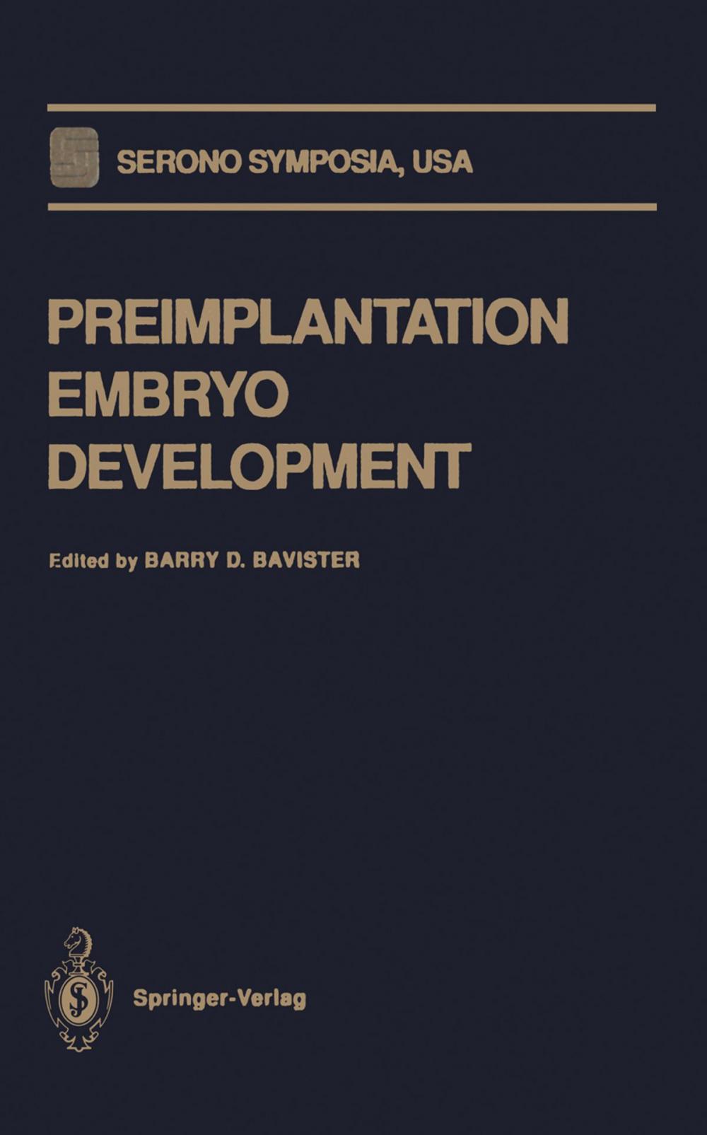 Big bigCover of Preimplantation Embryo Development