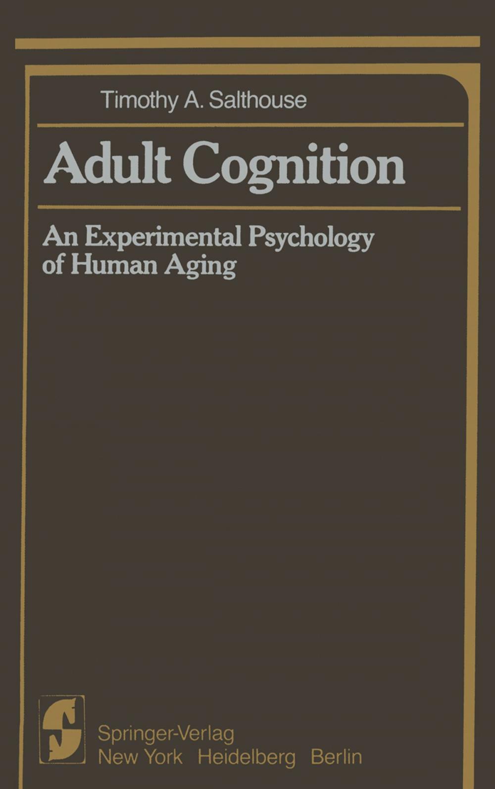 Big bigCover of Adult Cognition