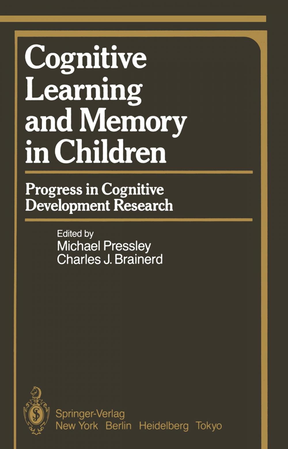 Big bigCover of Cognitive Learning and Memory in Children