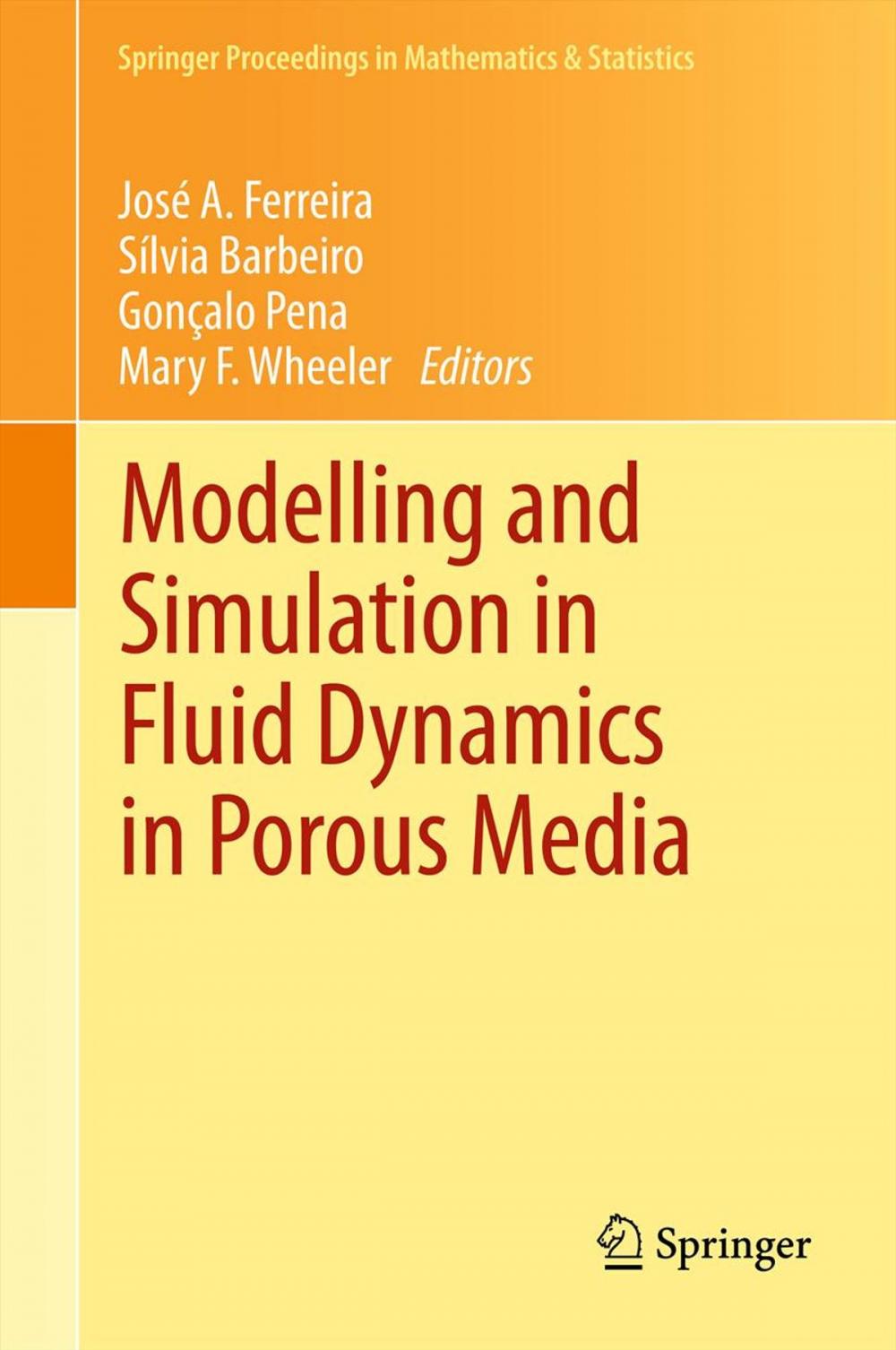 Big bigCover of Modelling and Simulation in Fluid Dynamics in Porous Media