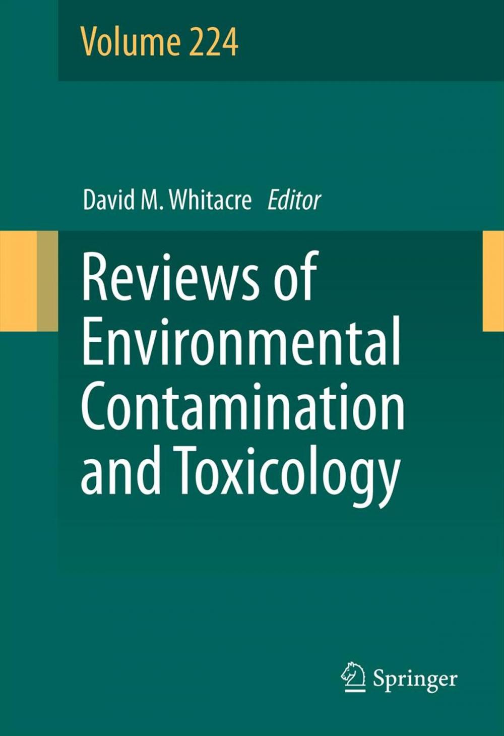 Big bigCover of Reviews of Environmental Contamination and Toxicology Volume 224