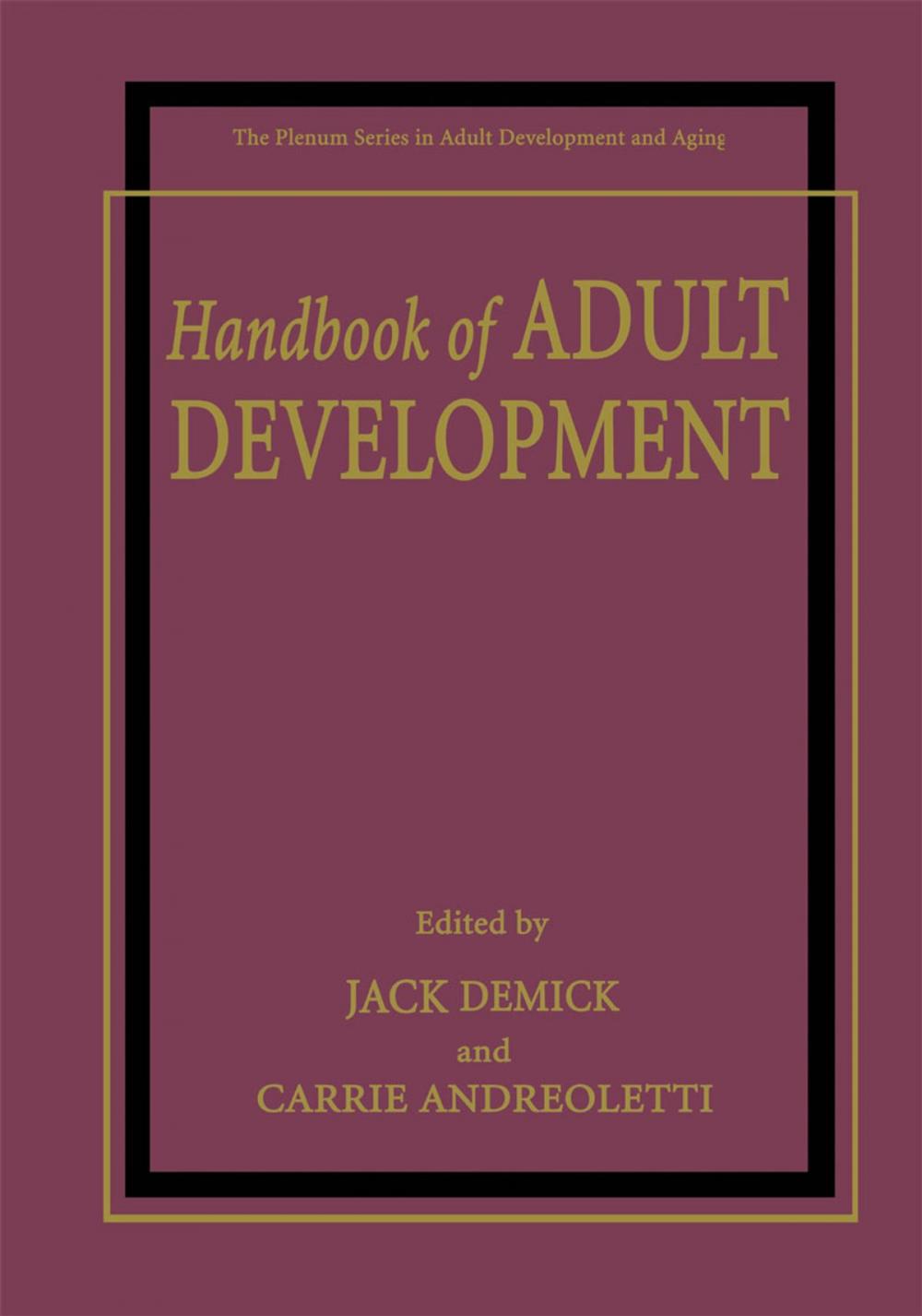 Big bigCover of Handbook of Adult Development