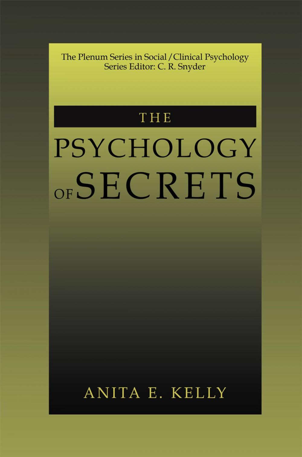 Big bigCover of The Psychology of Secrets