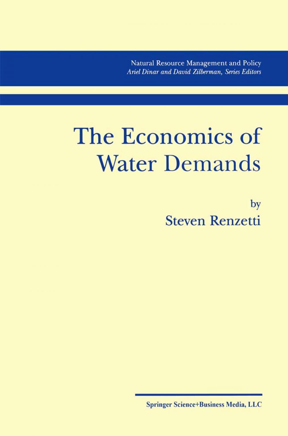 Big bigCover of The Economics of Water Demands