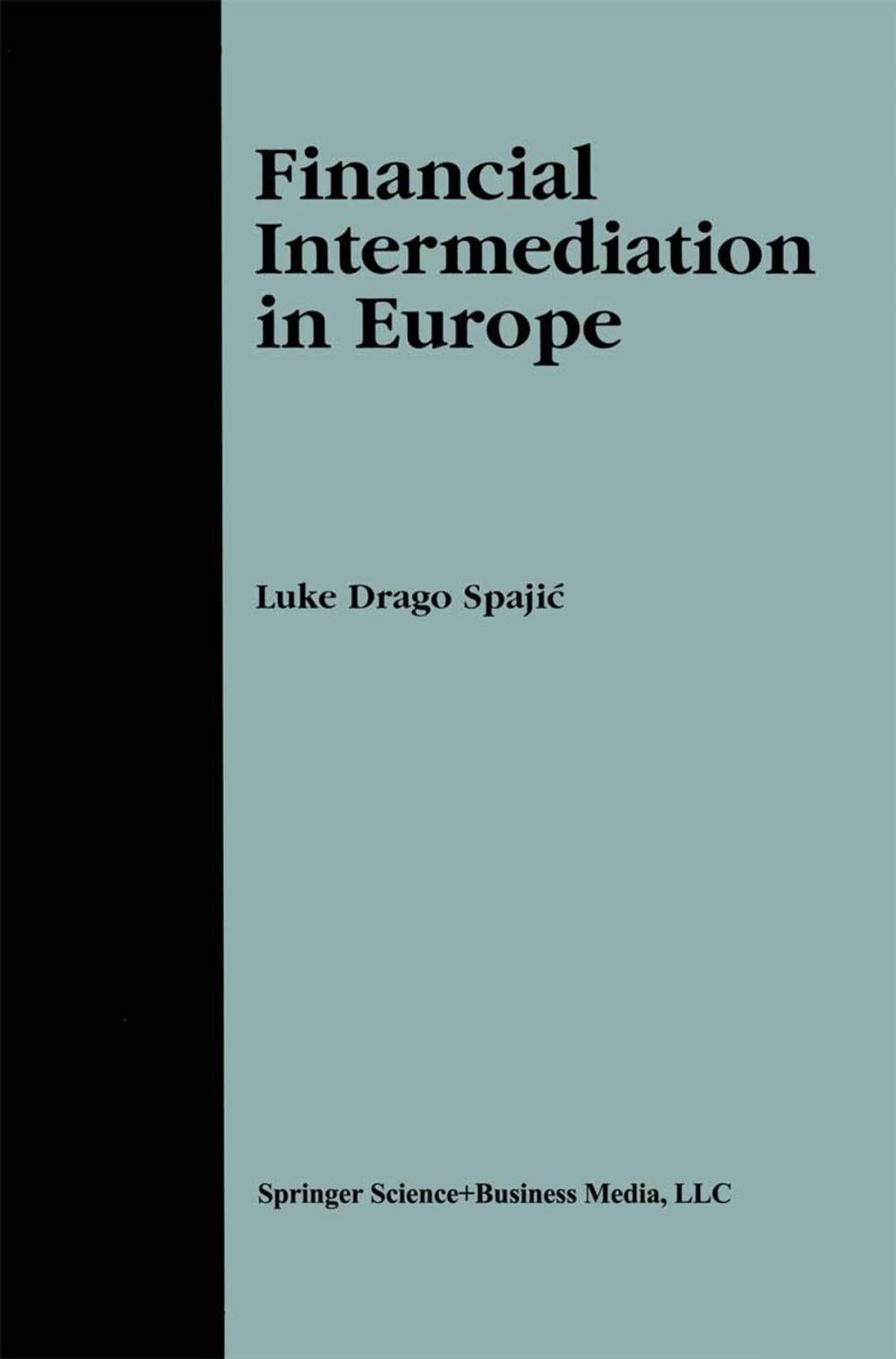 Big bigCover of Financial Intermediation in Europe