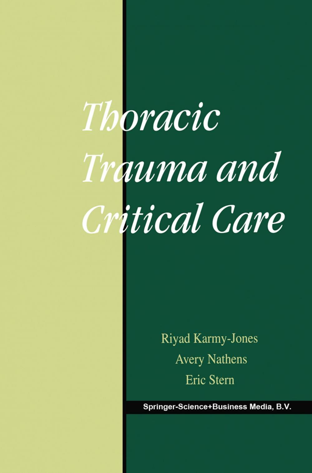 Big bigCover of Thoracic Trauma and Critical Care