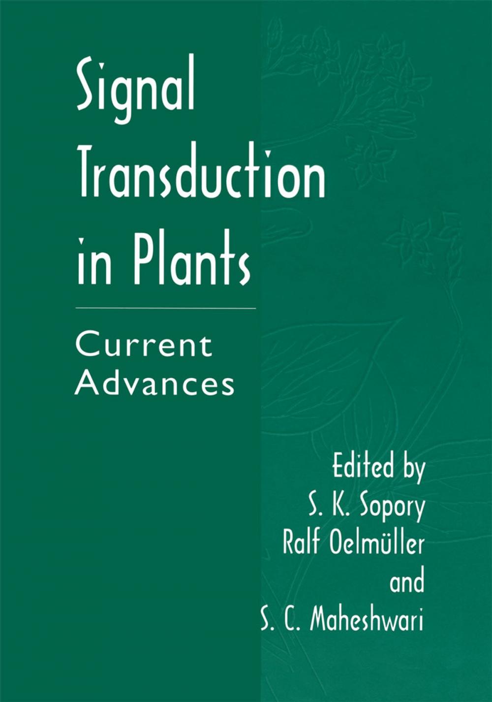 Big bigCover of Signal Transduction in Plants