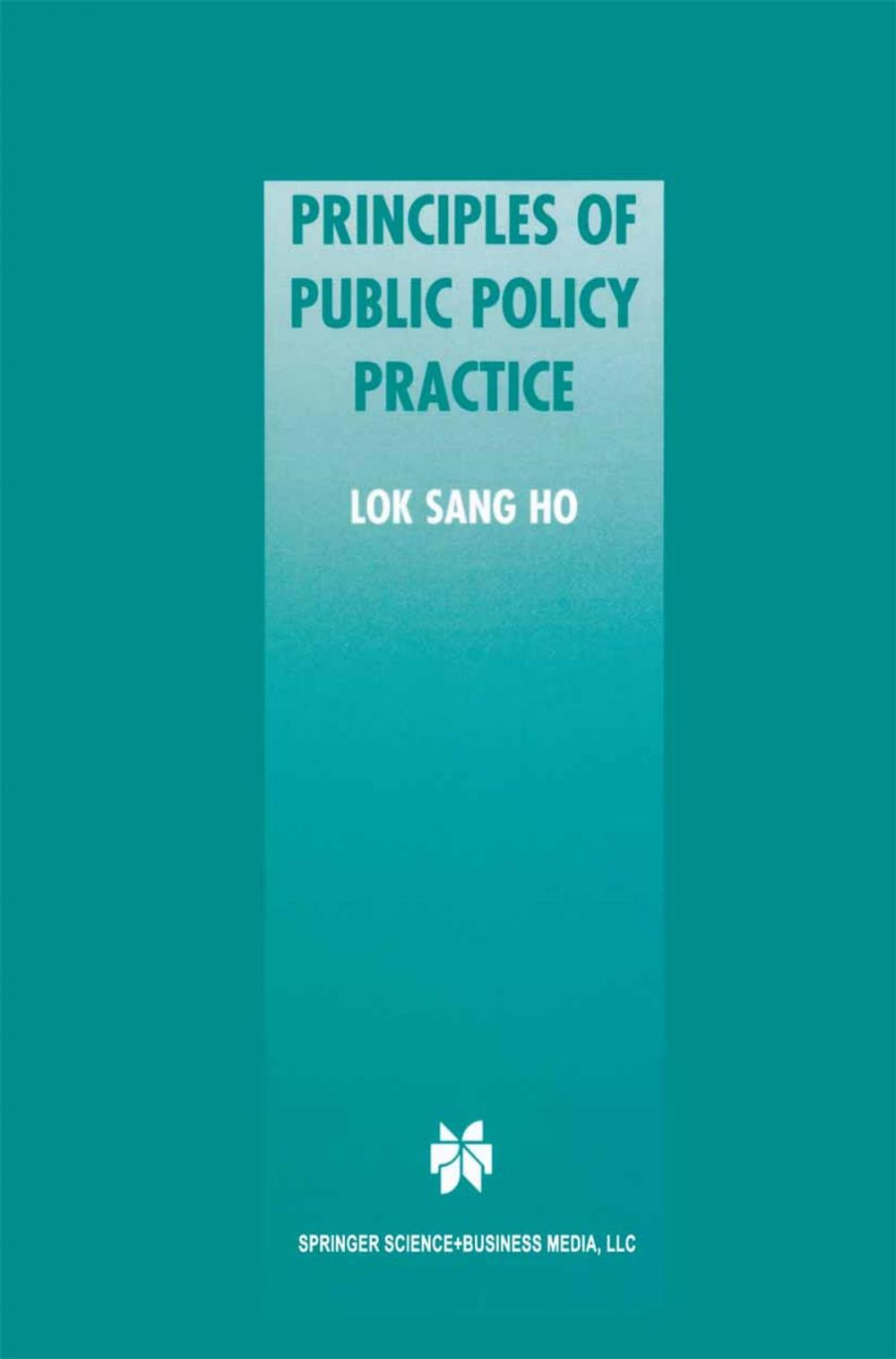 Big bigCover of Principles of Public Policy Practice