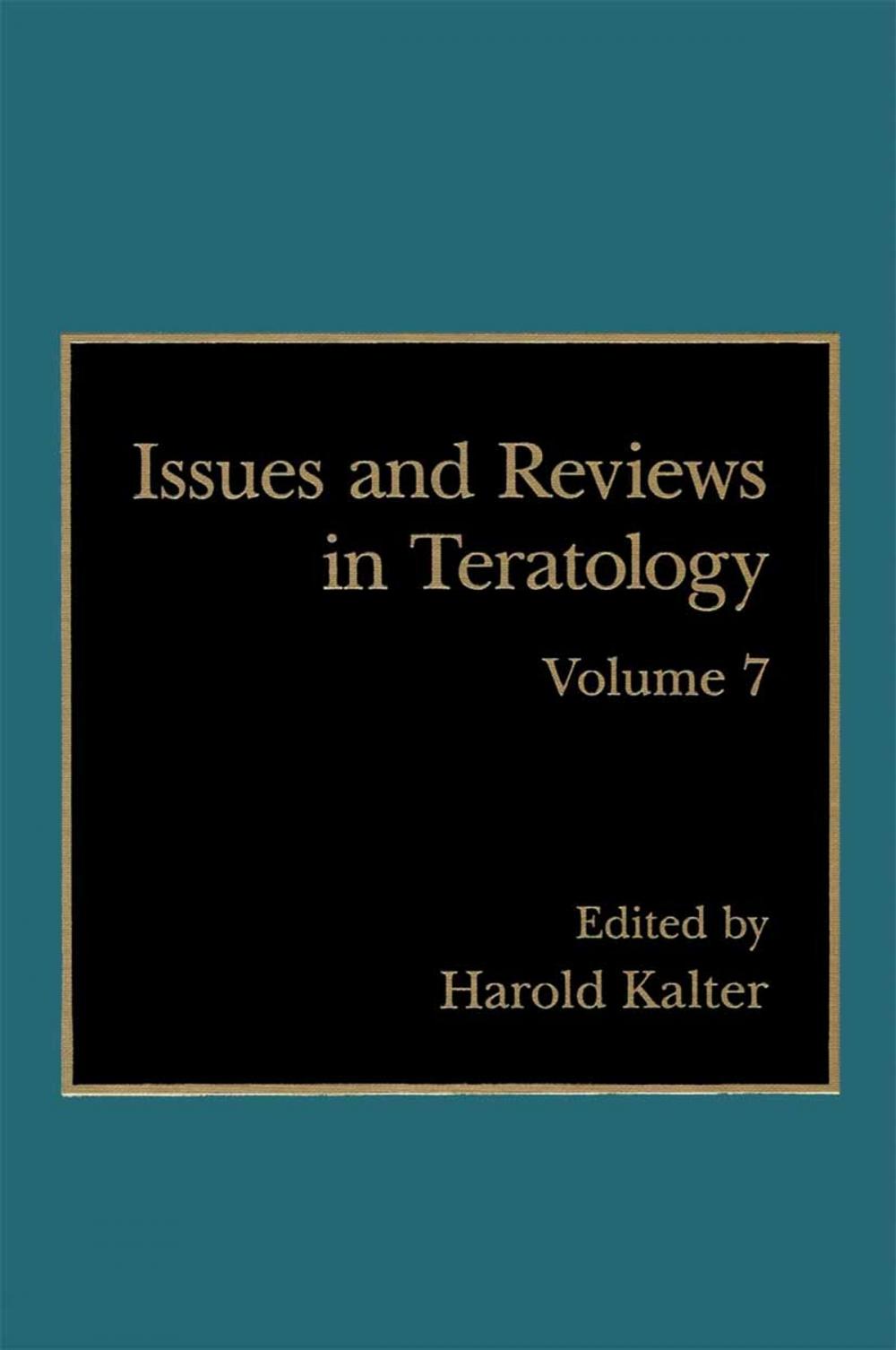 Big bigCover of Issues and Reviews in Teratology