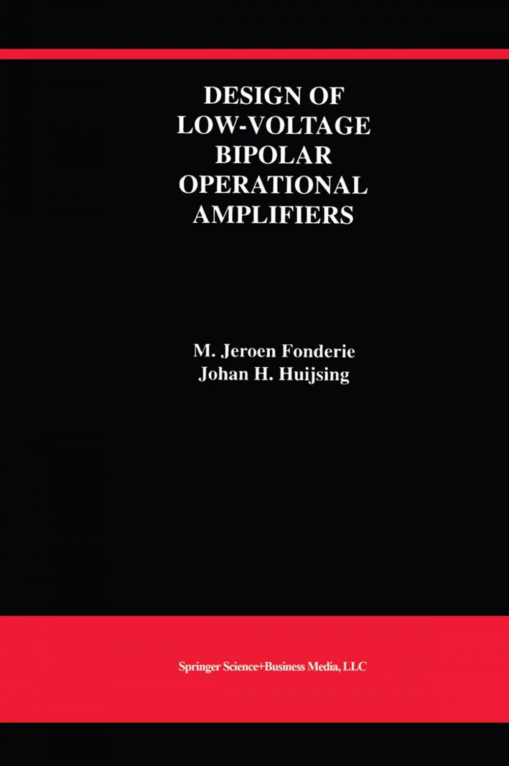 Big bigCover of Design of Low-Voltage Bipolar Operational Amplifiers