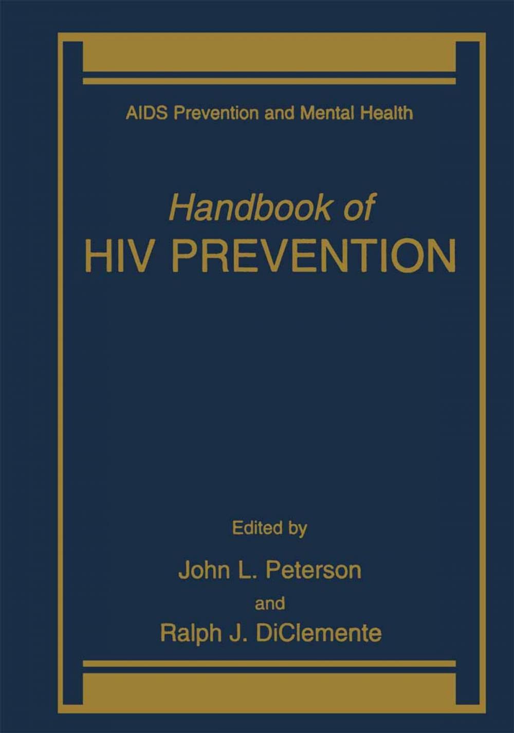 Big bigCover of Handbook of HIV Prevention