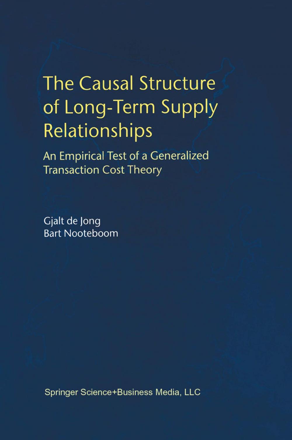 Big bigCover of The Causal Structure of Long-Term Supply Relationships
