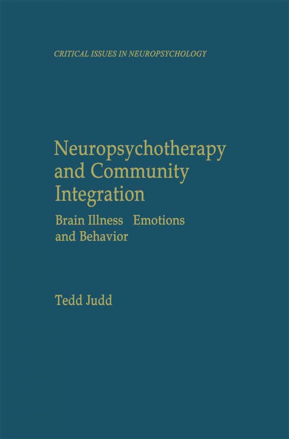 Big bigCover of Neuropsychotherapy and Community Integration