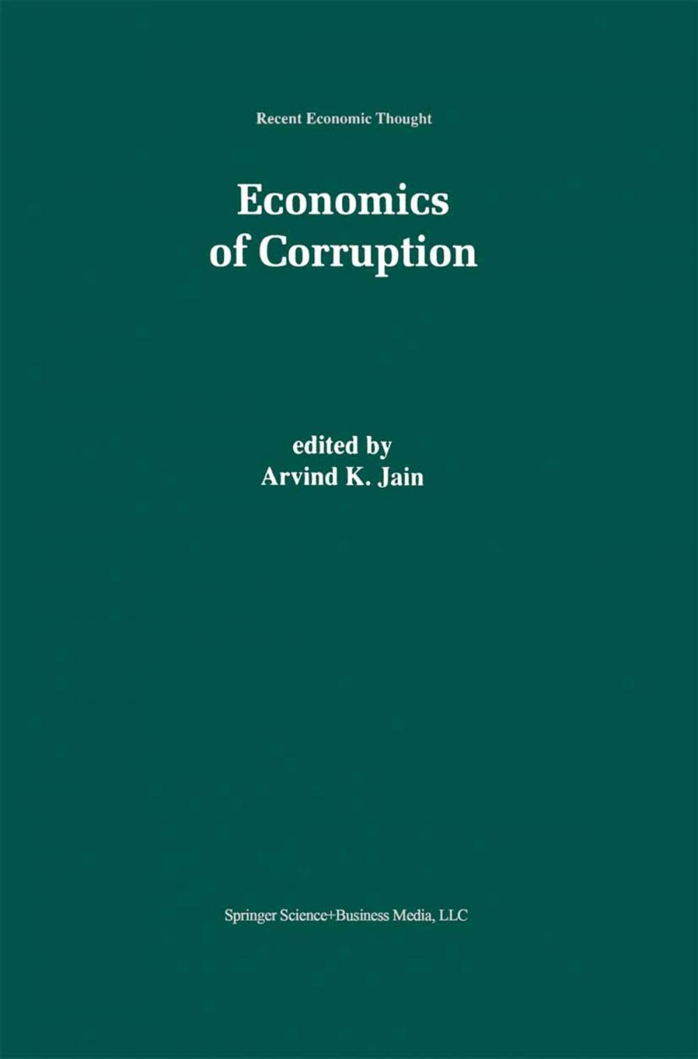 Big bigCover of Economics of Corruption