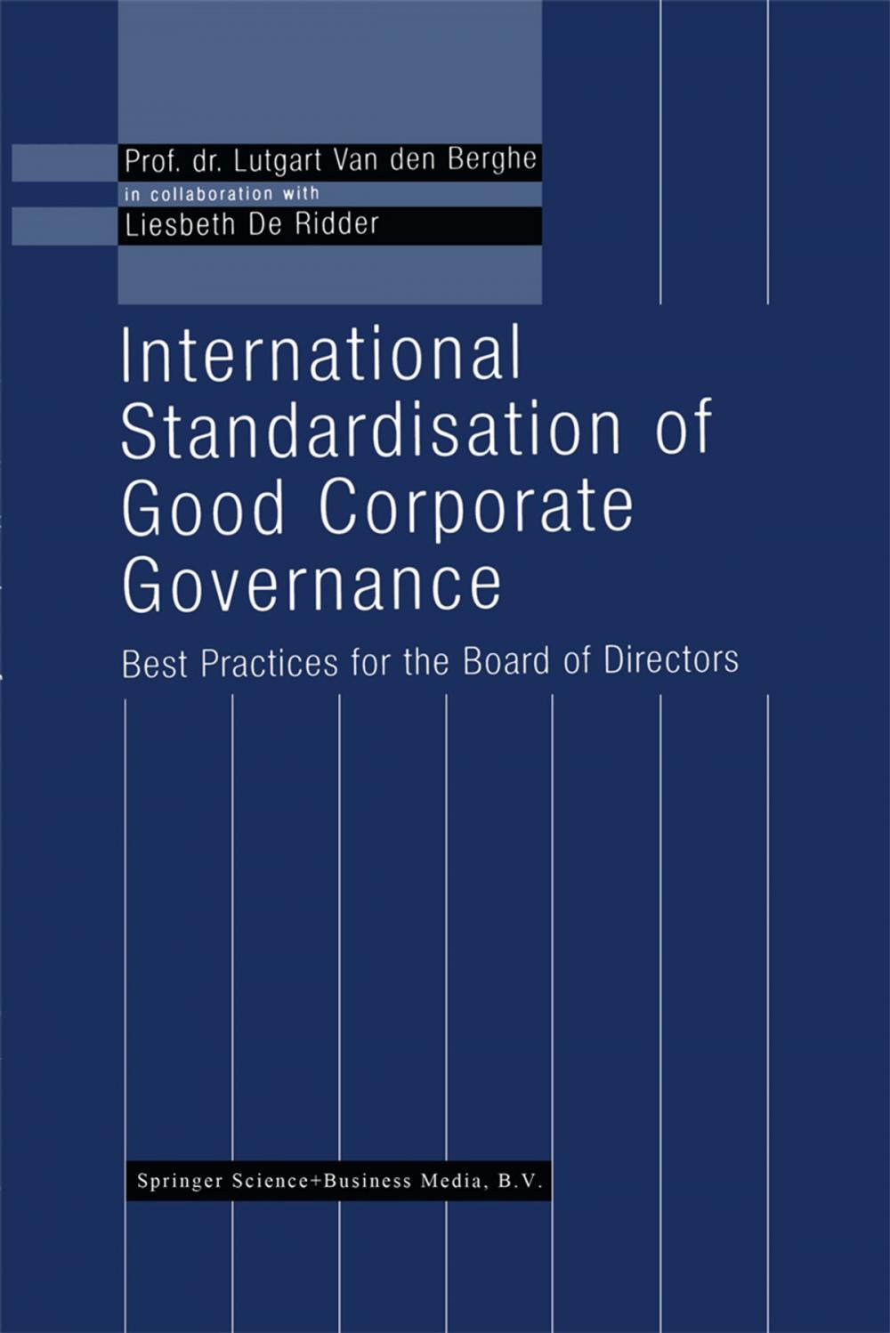 Big bigCover of International Standardisation of Good Corporate Governance