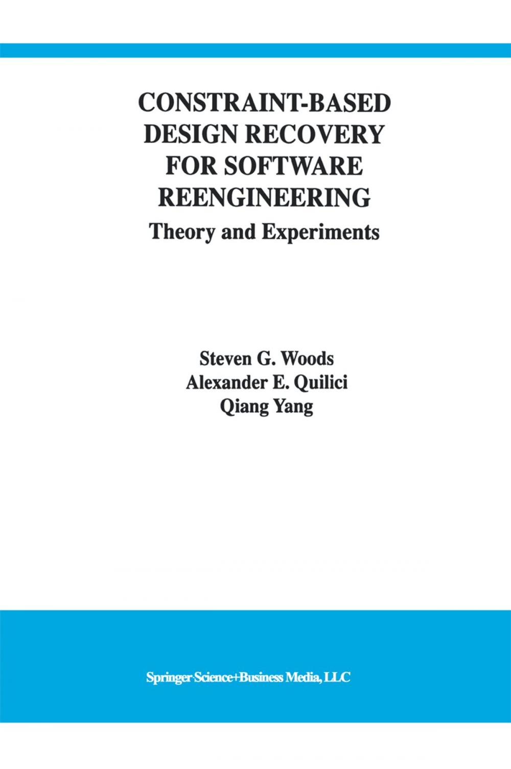 Big bigCover of Constraint-Based Design Recovery for Software Reengineering