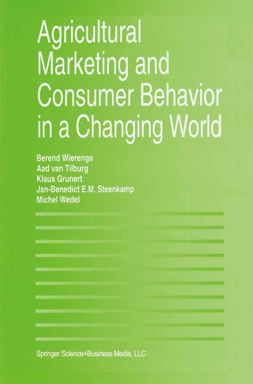 Big bigCover of Agricultural Marketing and Consumer Behavior in a Changing World