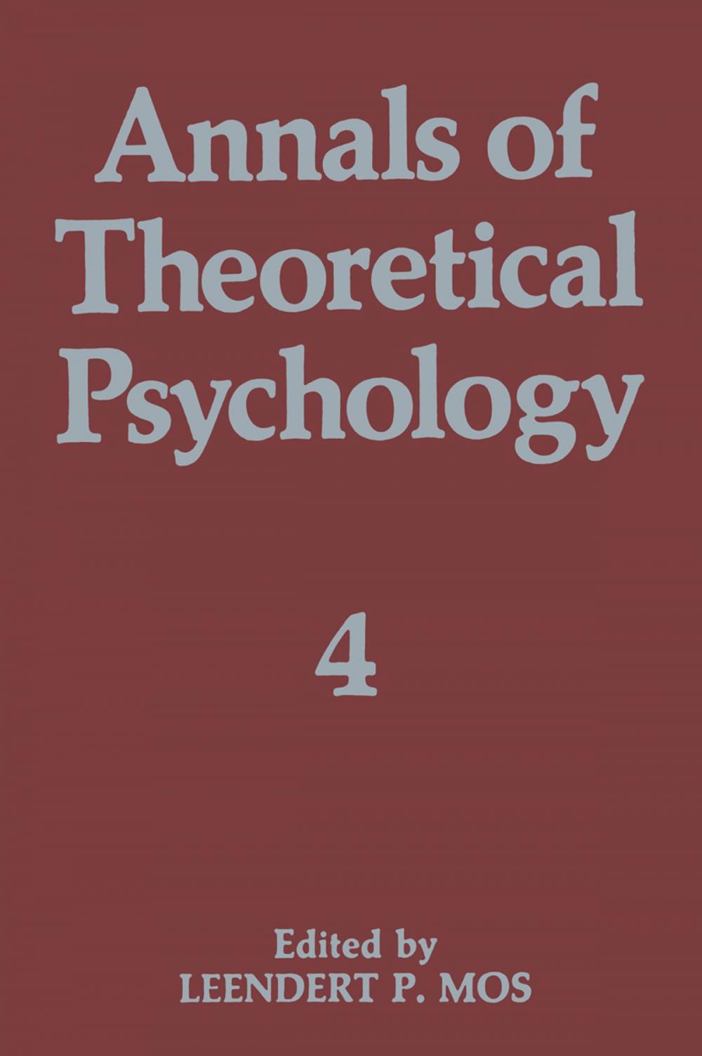 Big bigCover of Annals of Theoretical Psychology