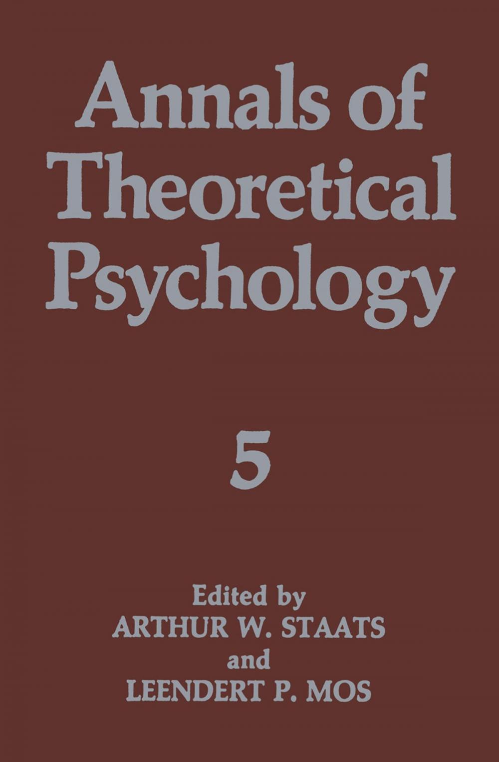 Big bigCover of Annals of Theoretical Psychology