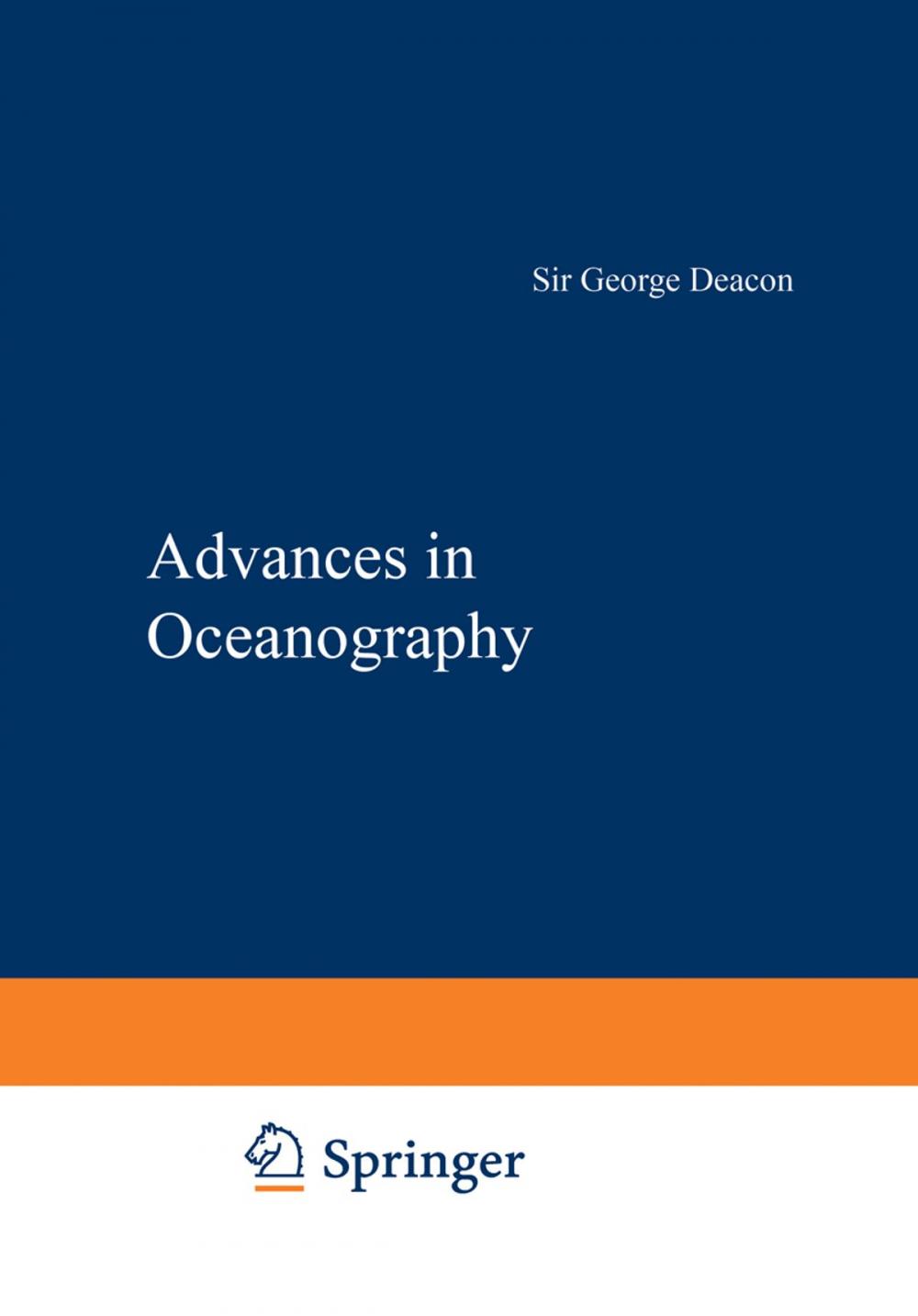 Big bigCover of Advances in Oceanography