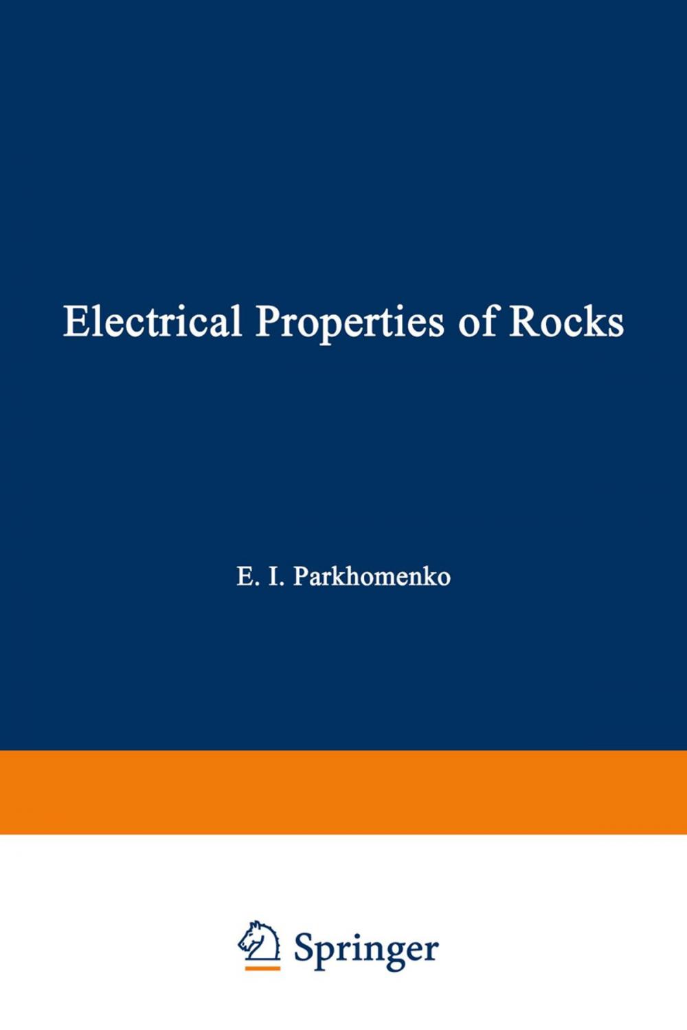 Big bigCover of Electrical Properties of Rocks