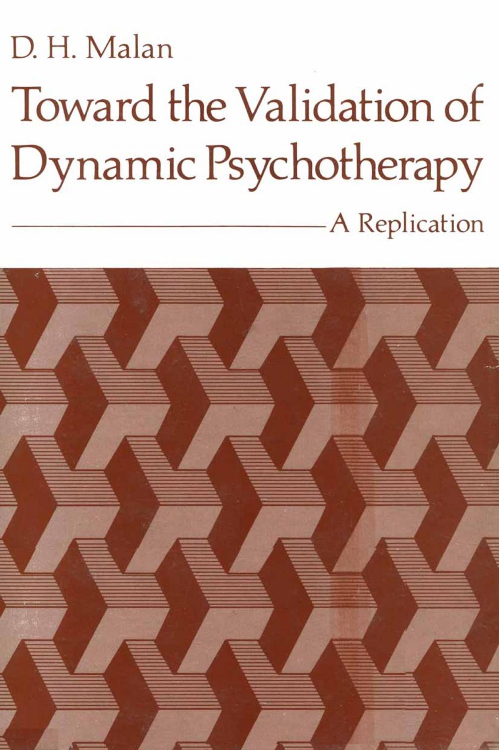 Big bigCover of Toward the Validation of Dynamic Psychotherapy