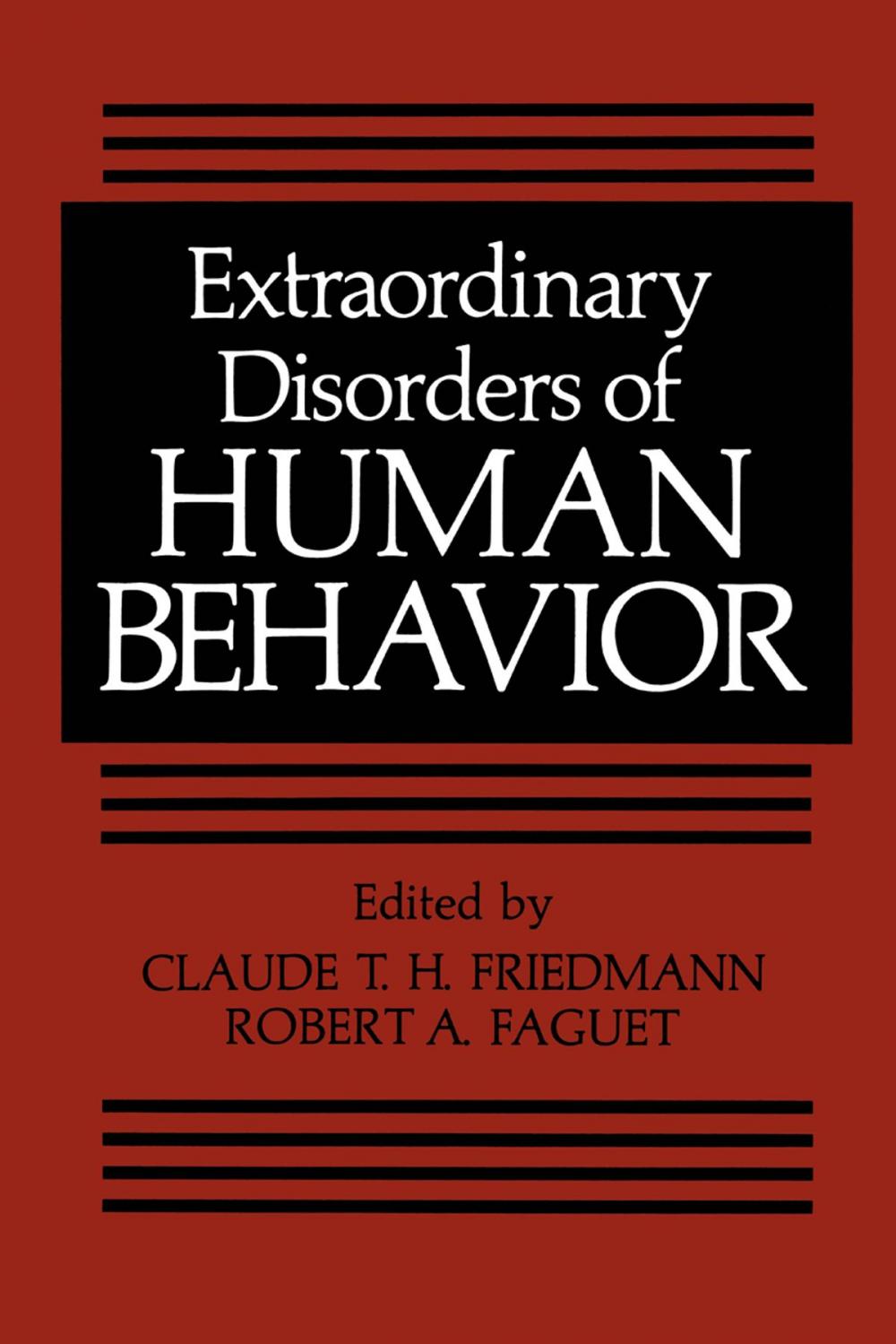 Big bigCover of Extraordinary Disorders of Human Behavior