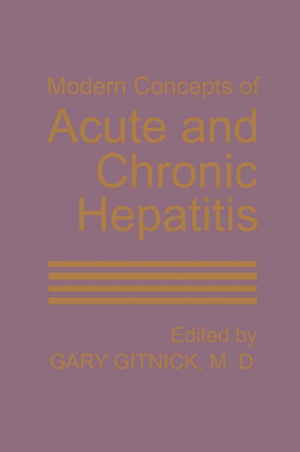 Big bigCover of Modern Concepts of Acute and Chronic Hepatitis