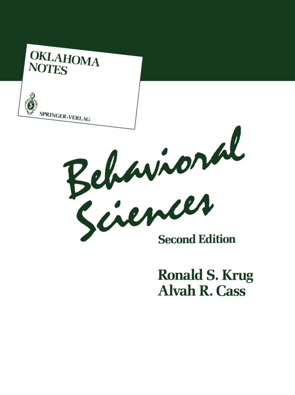 Big bigCover of Behavioral Sciences