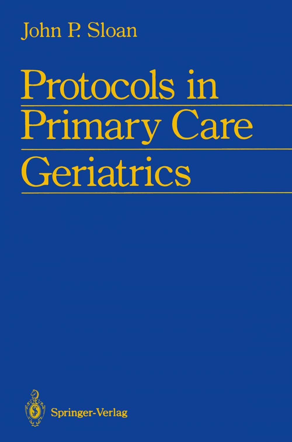 Big bigCover of Protocols in Primary Care Geriatrics