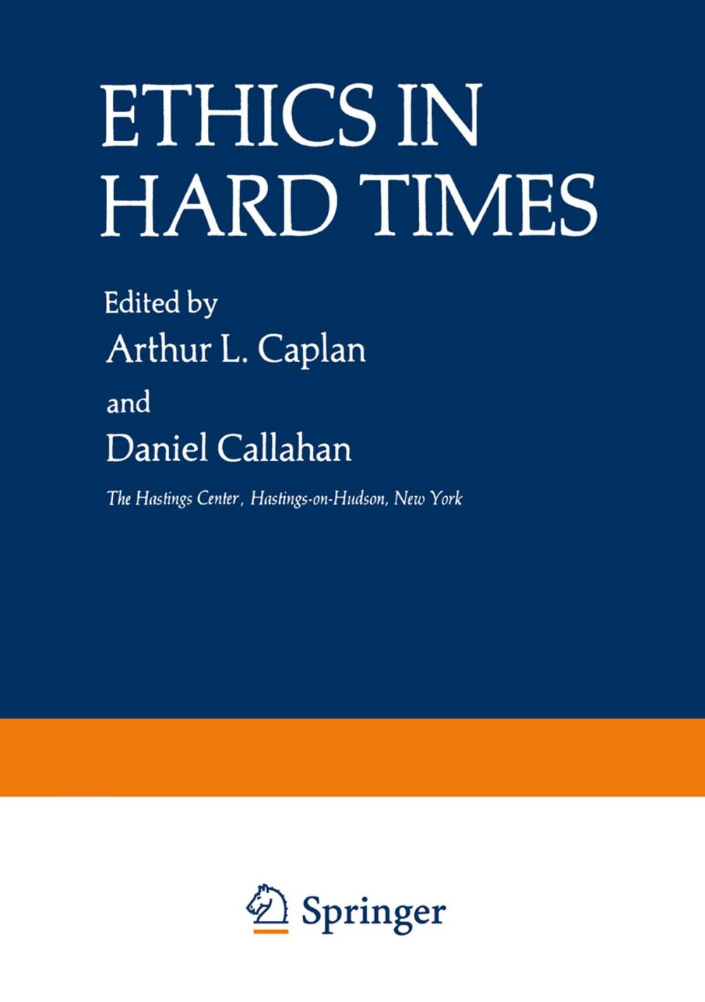 Big bigCover of Ethics in Hard Times