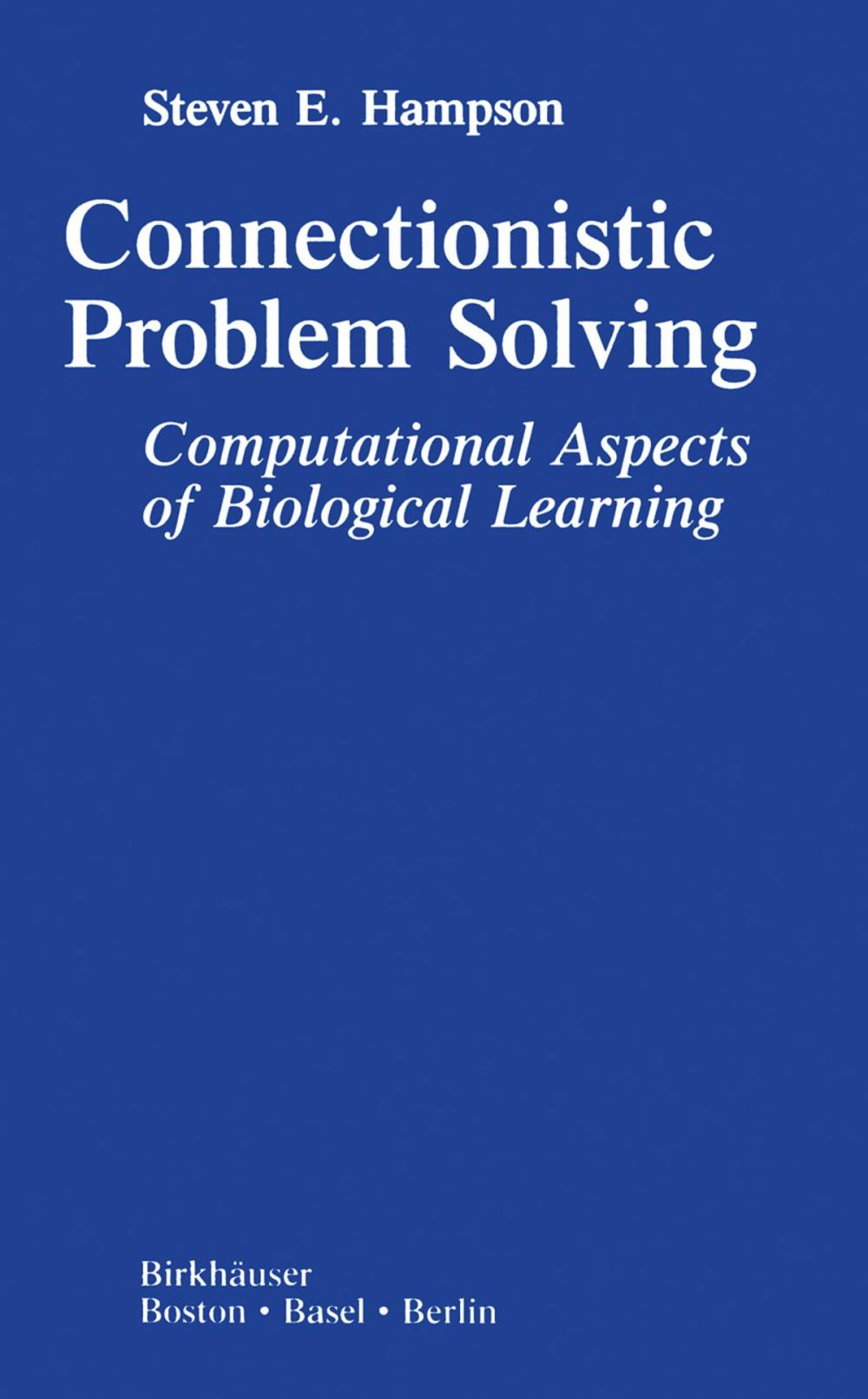 Big bigCover of Connectionistic Problem Solving