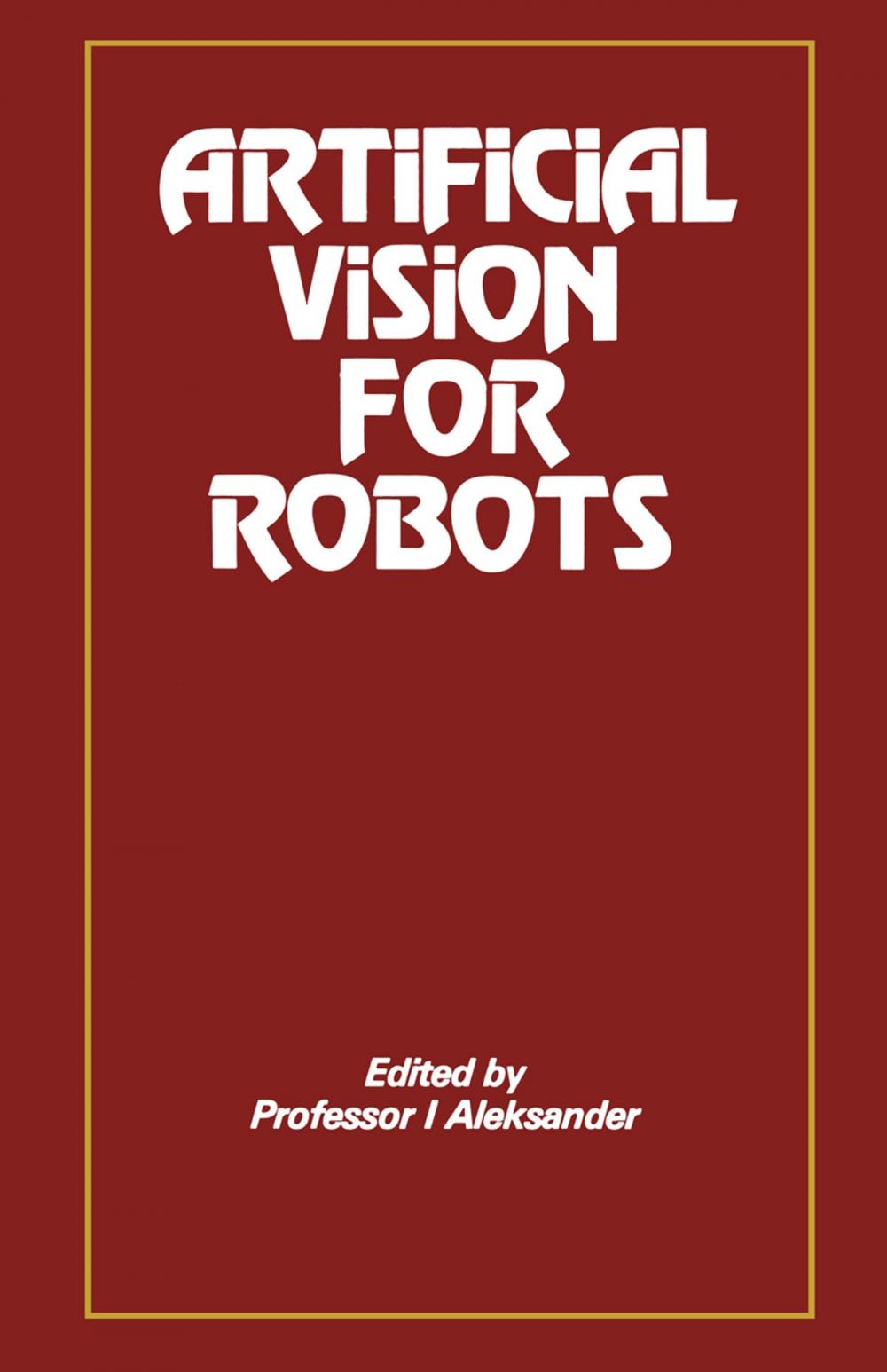 Big bigCover of Artificial Vision for Robots