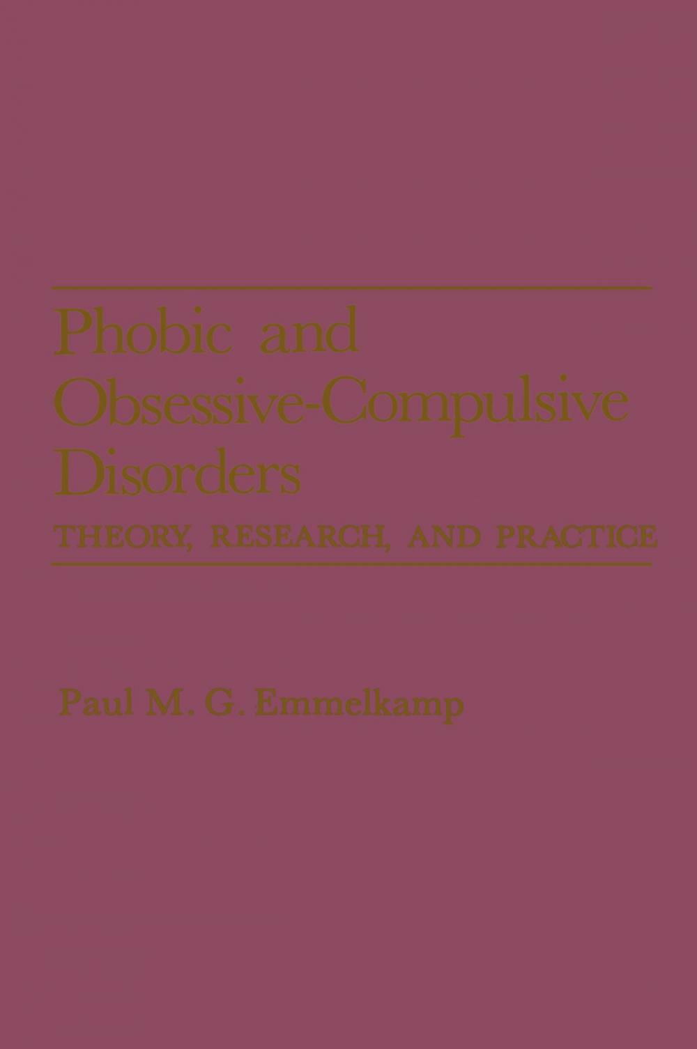 Big bigCover of Phobic and Obsessive-Compulsive Disorders