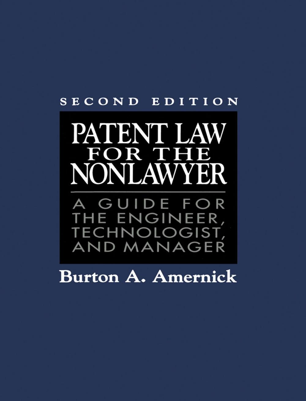 Big bigCover of Patent Law for the Nonlawyer