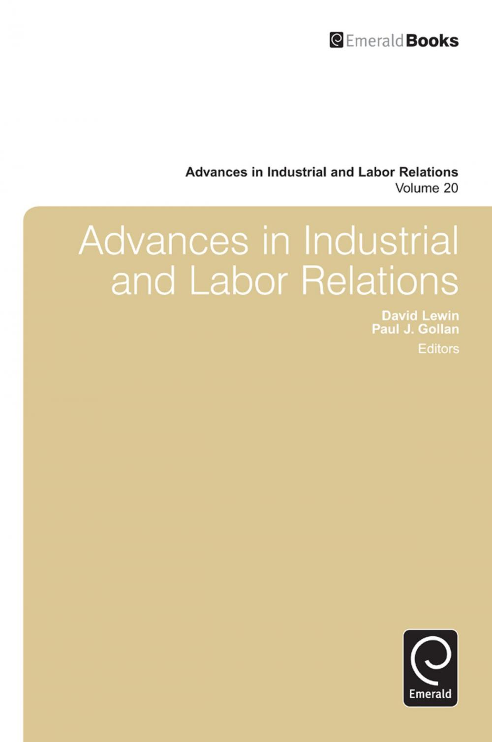 Big bigCover of Advances in Industrial & Labor Relations