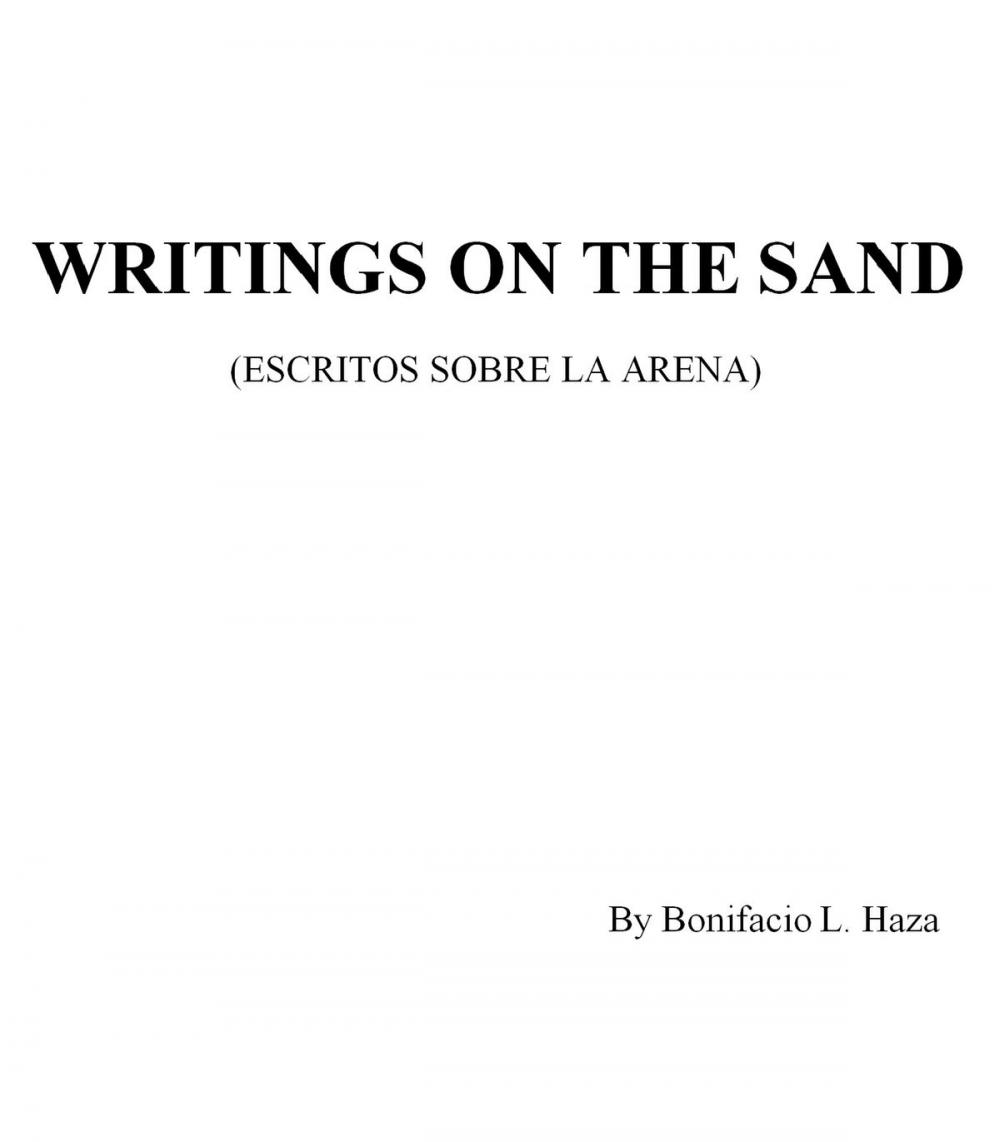 Big bigCover of WRITINGS ON THE SAND