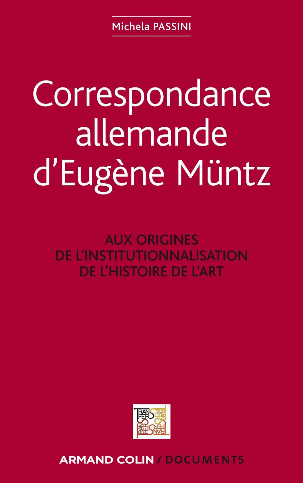 Big bigCover of Correspondance allemande d'Eugène Müntz